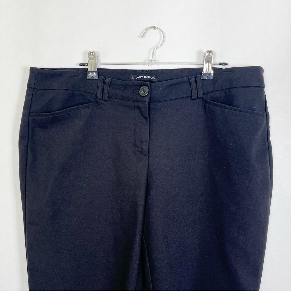 Hilary Radley Women’s Black Ankle Pants Trousers Size 12